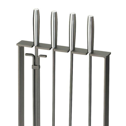 Pilgrim Modern 32" Matte Black Soldiered Row Tool Set