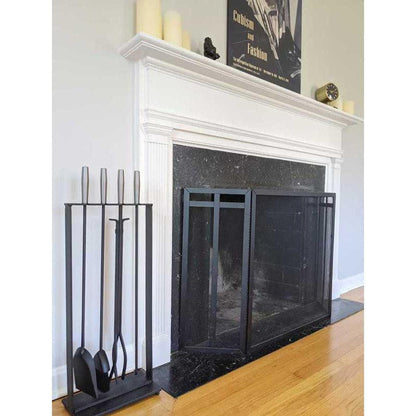 Pilgrim Modern 32" Matte Black Soldiered Row Tool Set