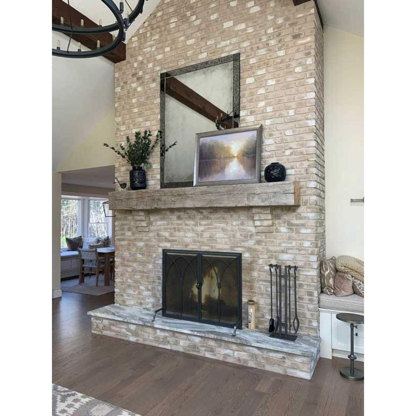 Pilgrim Montecito 39" Matte Black Door Screen