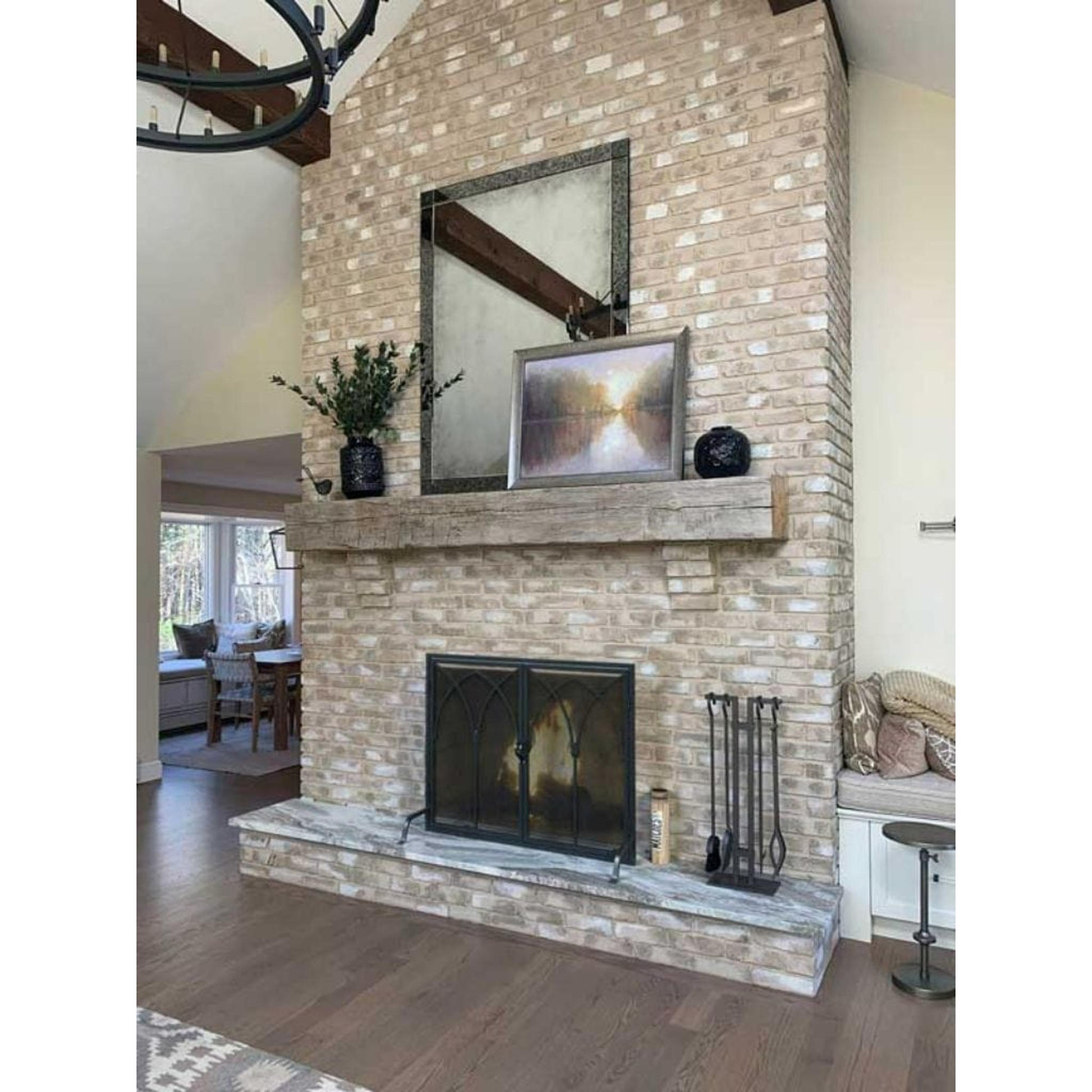 Pilgrim Montecito 39" Matte Black Door Screen