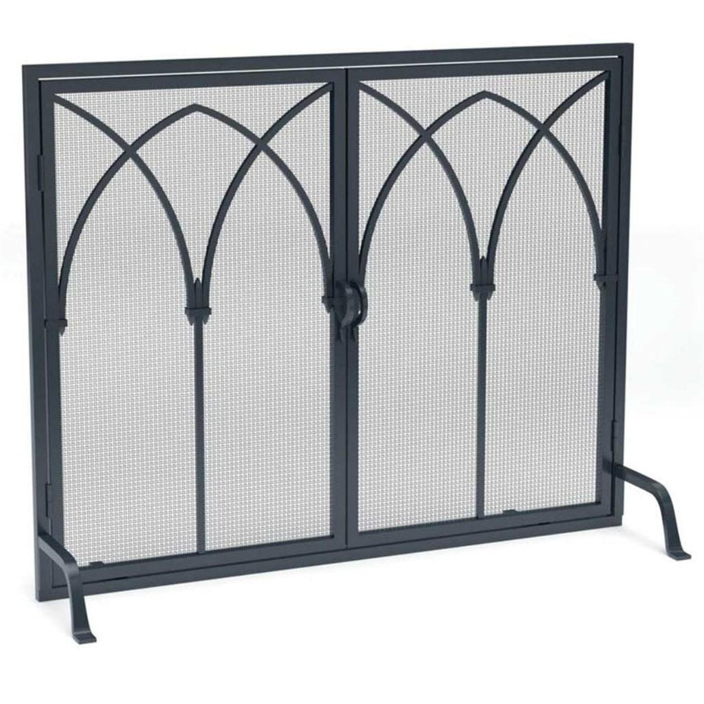 Pilgrim Montecito 39" Matte Black Door Screen