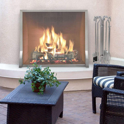 Pilgrim Newport 39" Stainless Steel Single-Panel Screen