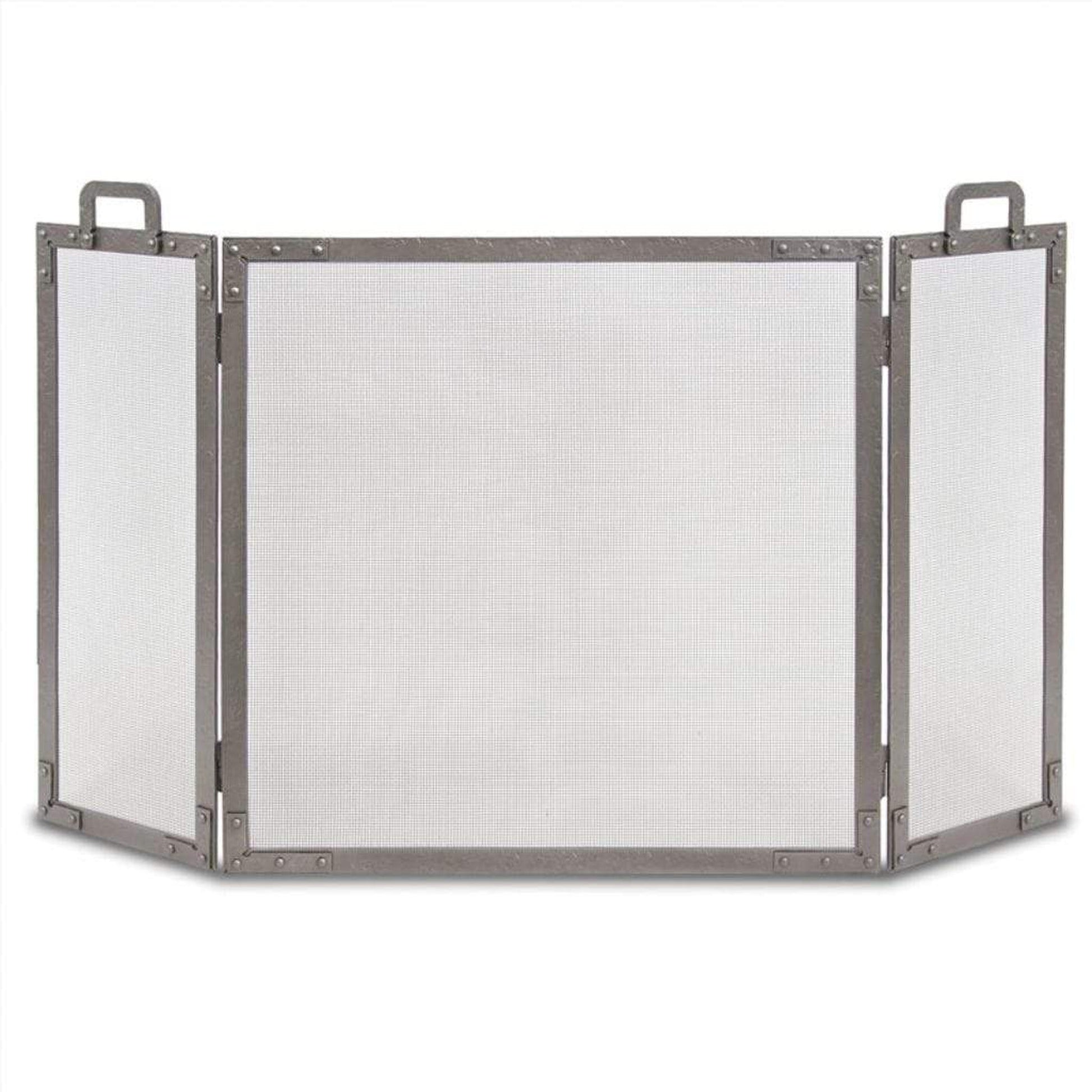 Pilgrim Old World 50" Natural Forged Iron Folding Screen