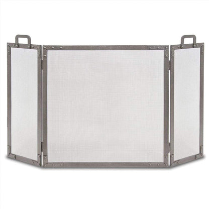 Pilgrim Old World 50" Natural Forged Iron Folding Screen
