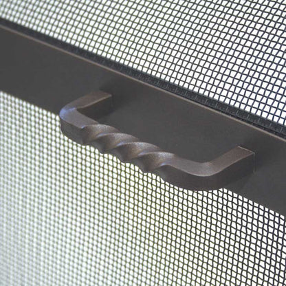 Pilgrim SGBB Series 50" Burnished Bronze Spark Guard Screen