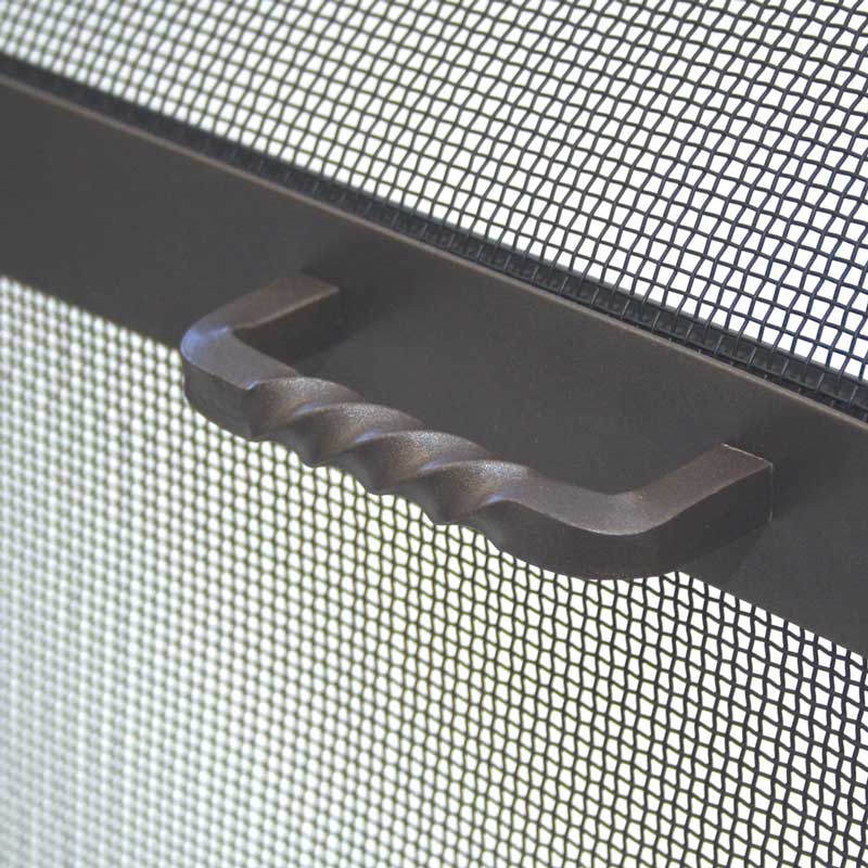 Pilgrim SGBB Series 44" Burnished Bronze Spark Guard Screen