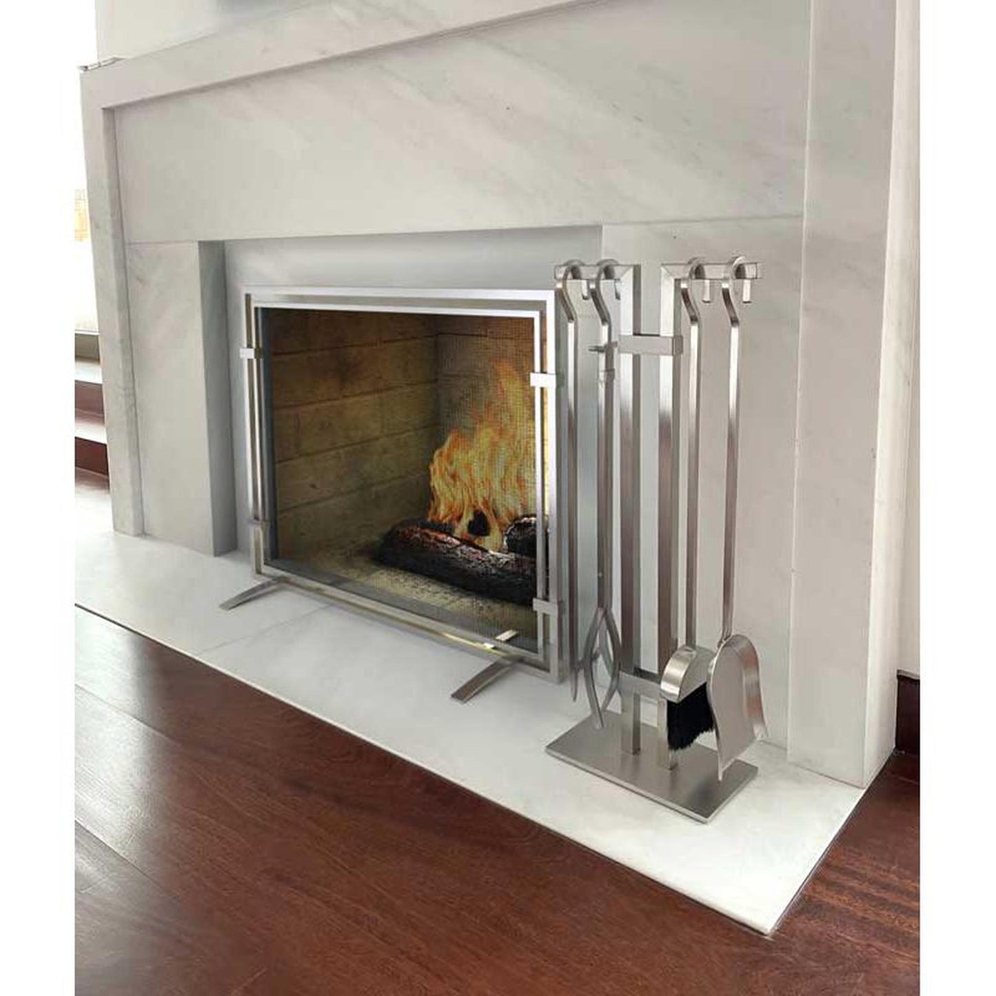 Pilgrim Sinclair 39" Stainless Steel Single-Panel Screen