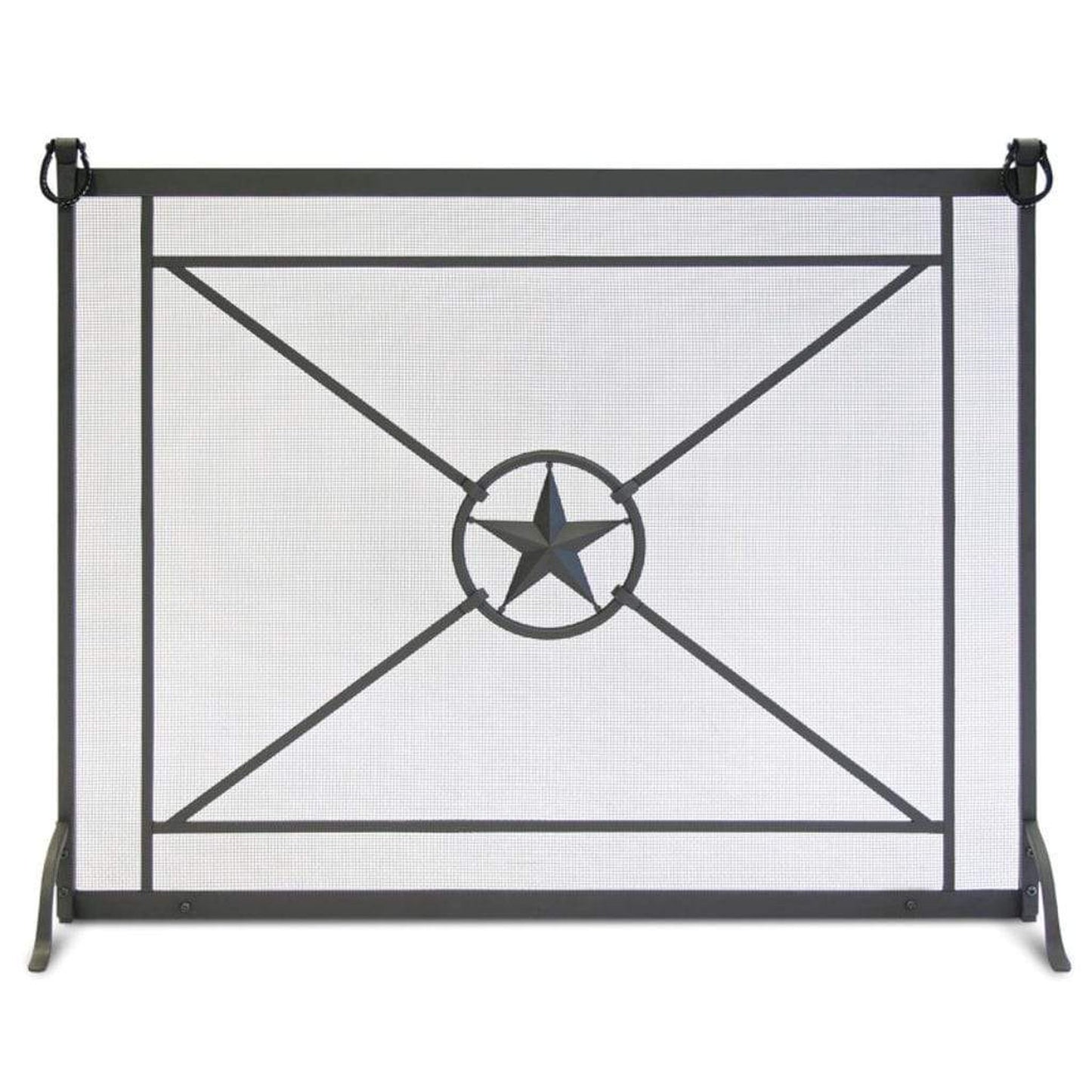 Pilgrim Western Star 40" Distressed Bronze Single-Panel Screen