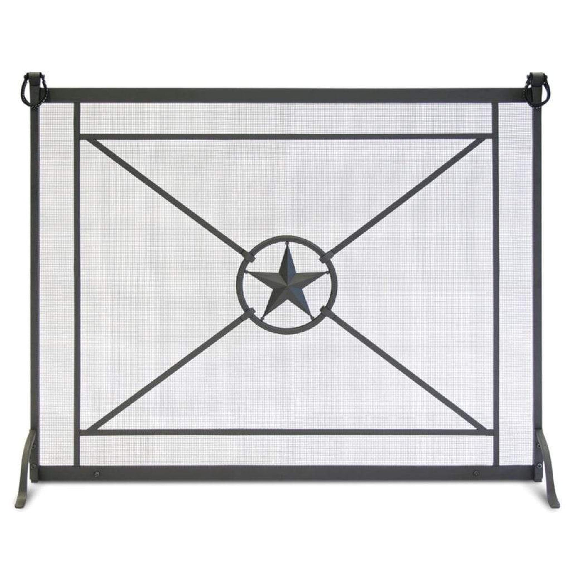 Pilgrim Western Star 40" Distressed Bronze Single-Panel Screen