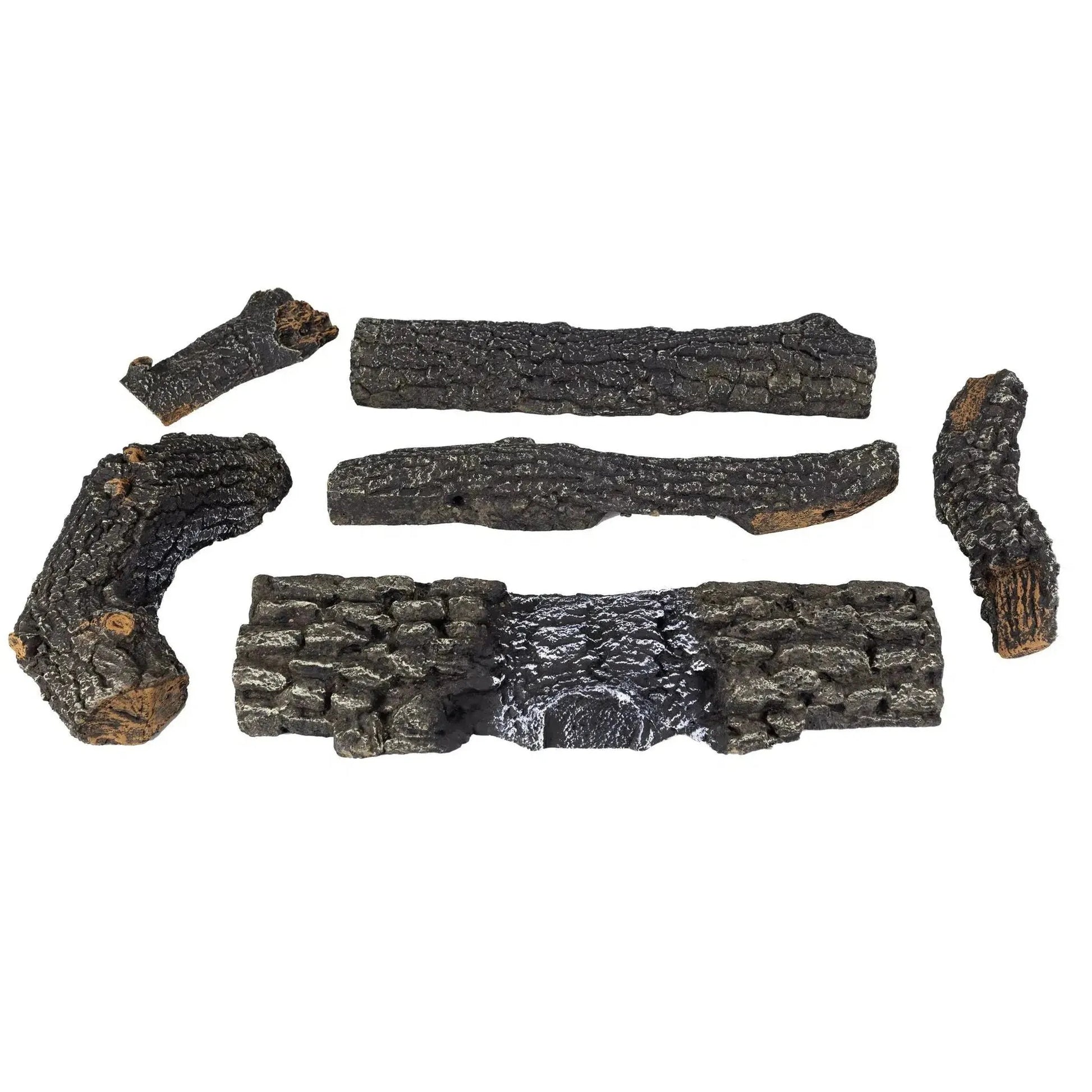 Pleasant Hearth 24" 30,000 BTU Southern Oak Dual Burner Vent-Free Gas Log Set - Set of 3