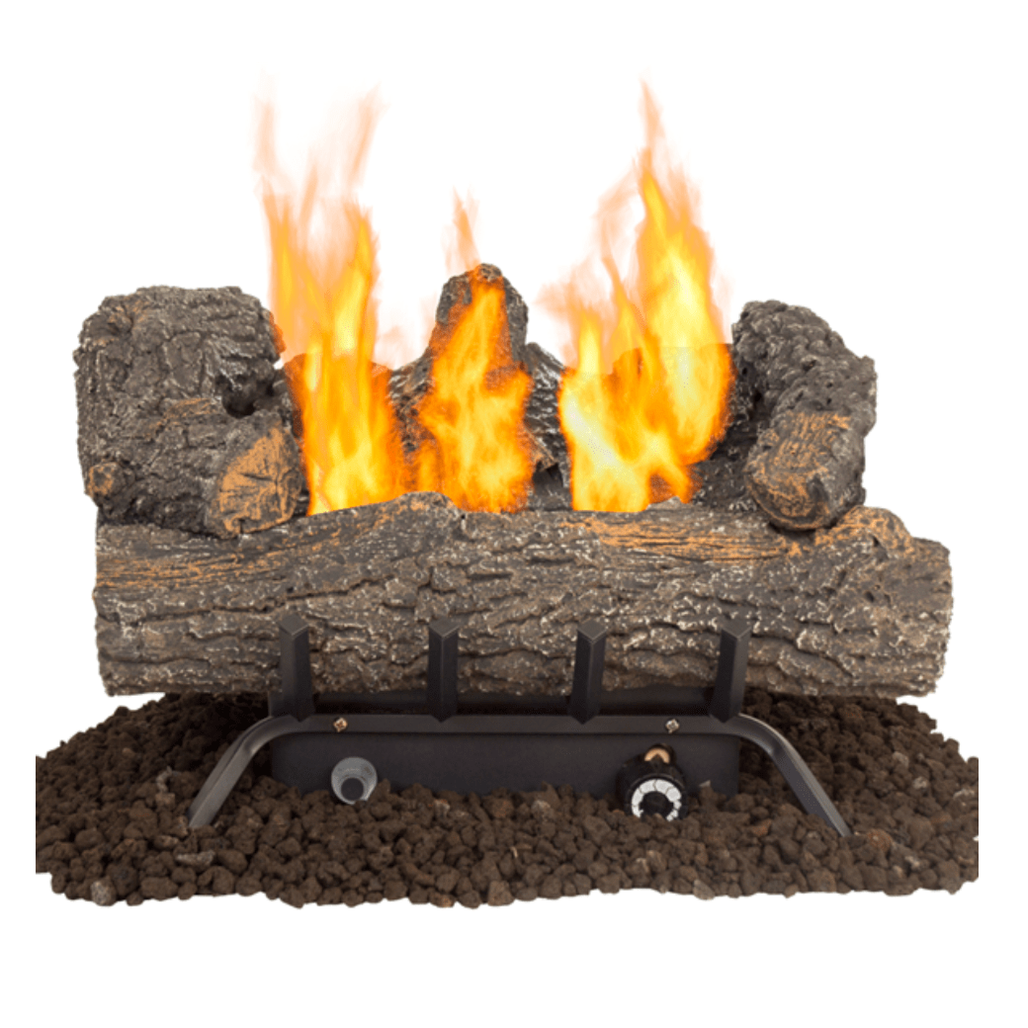 Pleasant Hearth 24" Southern Oak Dual Burner Vent-Free Gas Log Set - Thumbnail 5