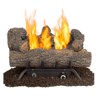 Pleasant Hearth 24" 30,000 BTU Southern Oak Dual Burner Vent-Free Gas Log Set - Set of 3