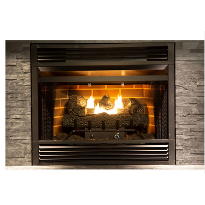 Pleasant Hearth 30" 30,000 BTU Southern Oak Dual Burner Vent-Free Gas Log Set - Set of 2