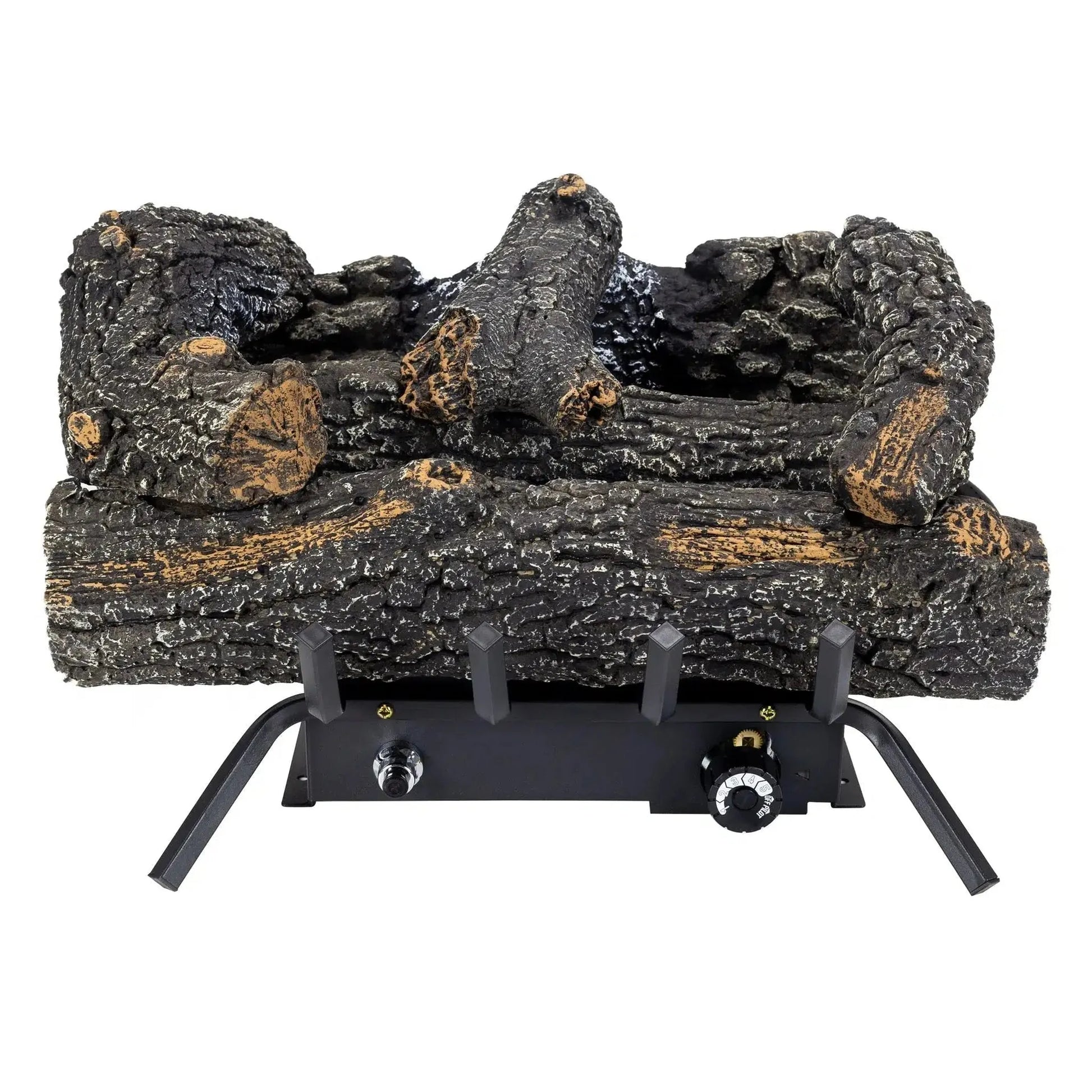 Pleasant Hearth 30" 30,000 BTU Southern Oak Dual Burner Vent-Free Gas Log Set - Set of 2