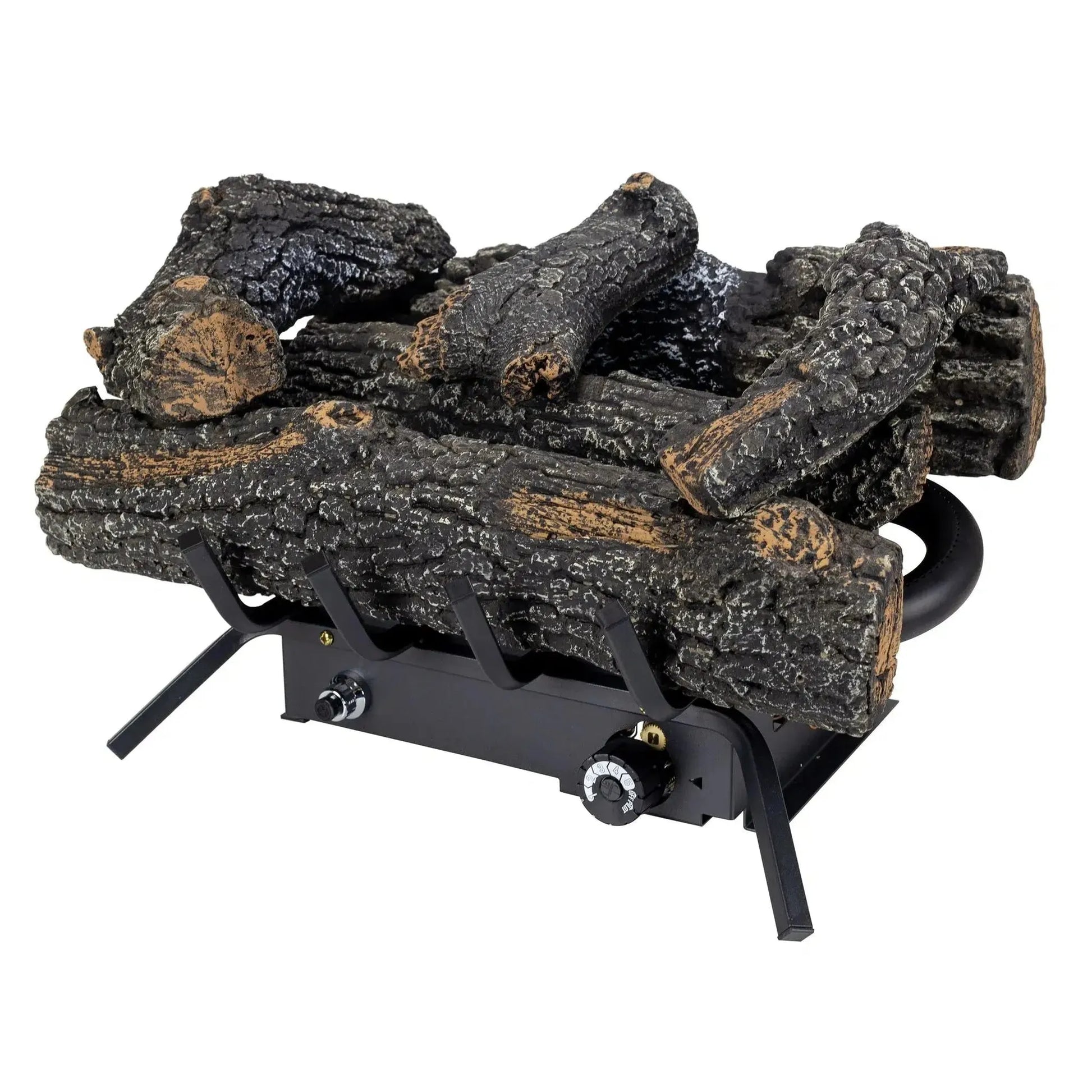 Pleasant Hearth 30" 30,000 BTU Southern Oak Dual Burner Vent-Free Gas Log Set - Set of 2