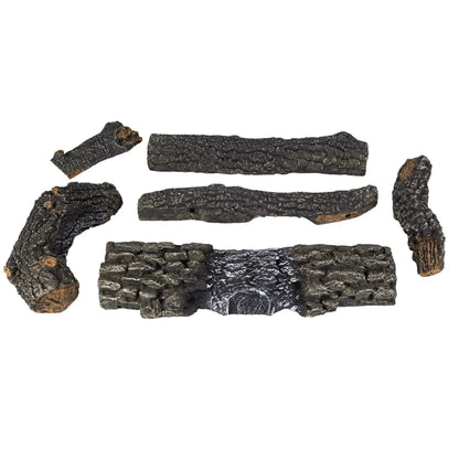 Pleasant Hearth 30" 30,000 BTU Southern Oak Dual Burner Vent-Free Gas Log Set - Set of 2
