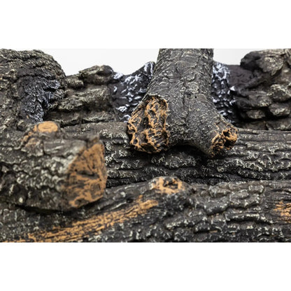 Pleasant Hearth 30" 30,000 BTU Southern Oak Dual Burner Vent-Free Gas Log Set - Set of 2