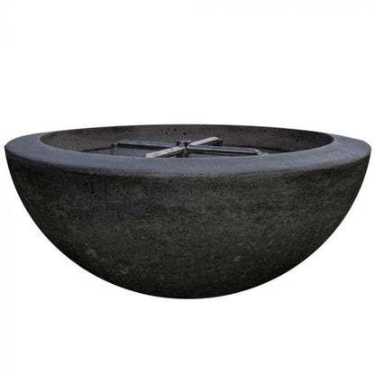 Prism Hardscapes 29" Ebony Moderno 2 Round Concrete Propane Fire Pit Bowl