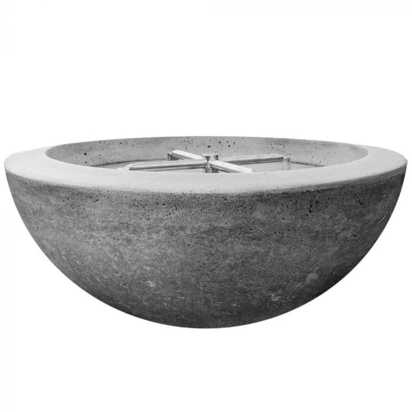 Prism Hardscapes 29" Pewter Moderno 2 Round Concrete Propane Fire Pit Bowl