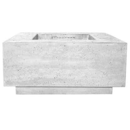 Prism Hardscapes 36" Ultra White Tavola 2 Concrete Propane Fire Pit Table