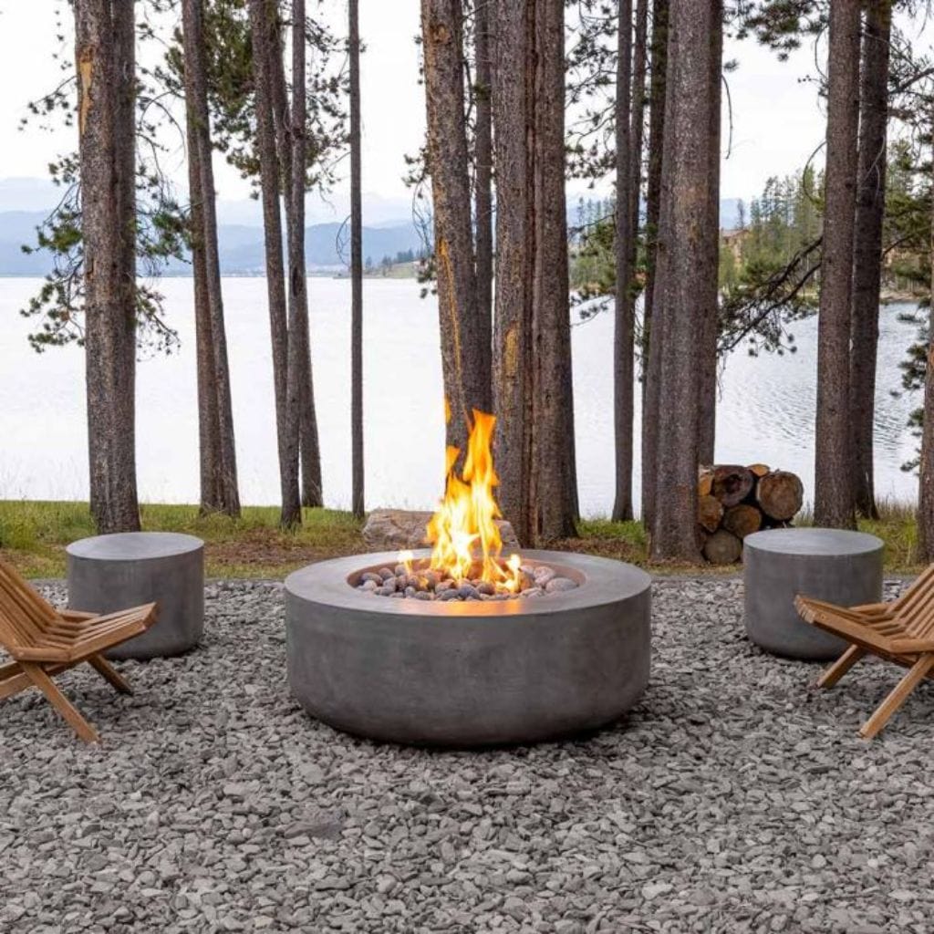 Concrete gas deals fire pit