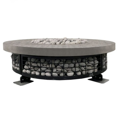 Prism Hardscapes 54" Fuego Round Concrete Natural Gas Fire Pit Table
