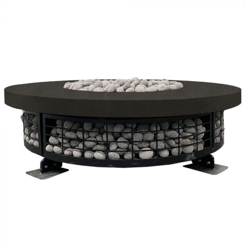 Prism Hardscapes 54" Fuego Round Concrete Natural Gas Fire Pit Table