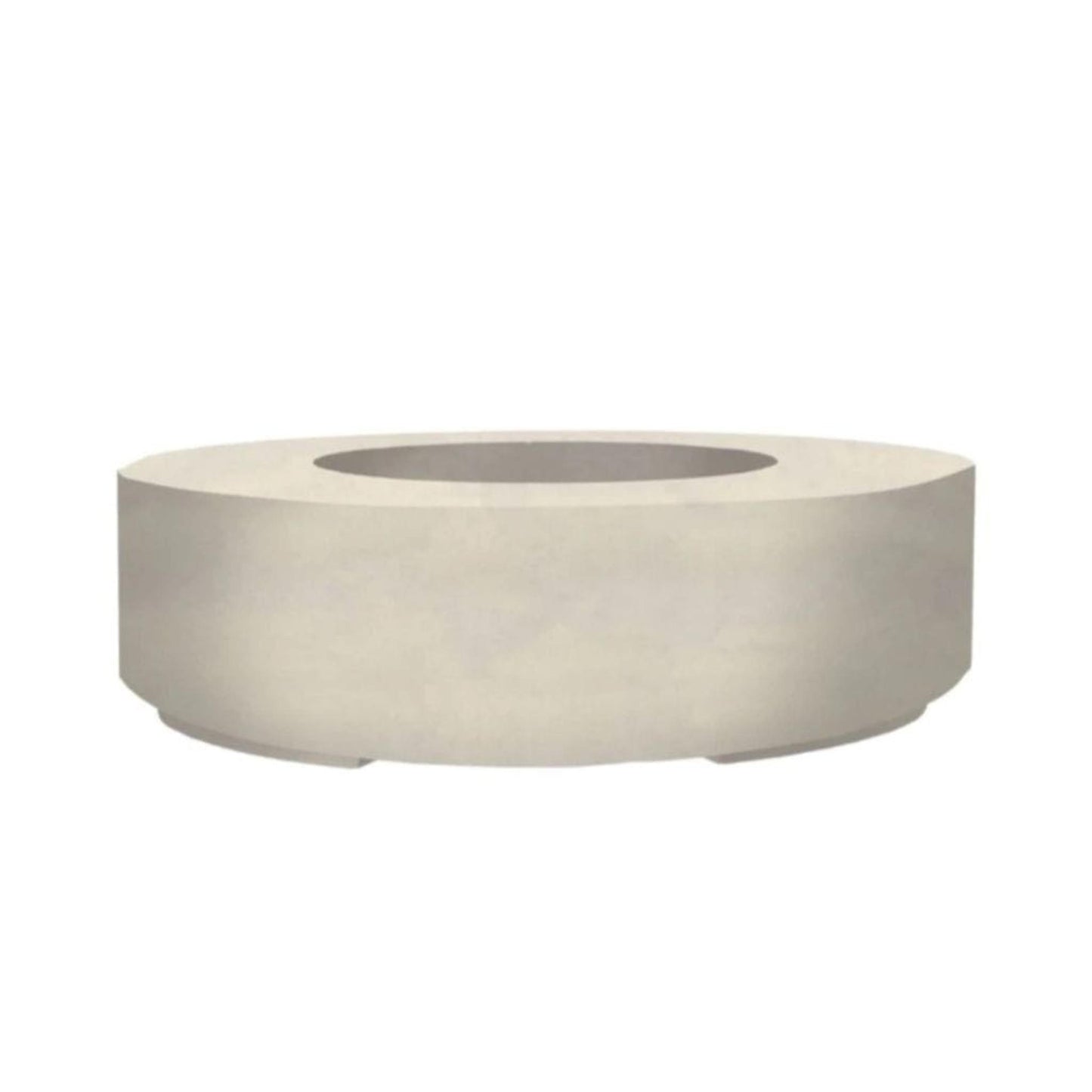 Prism Hardscapes 80" Coastal Rotondo 80 Round Electronic Ignition Concrete Propane Fire Pit Bowl