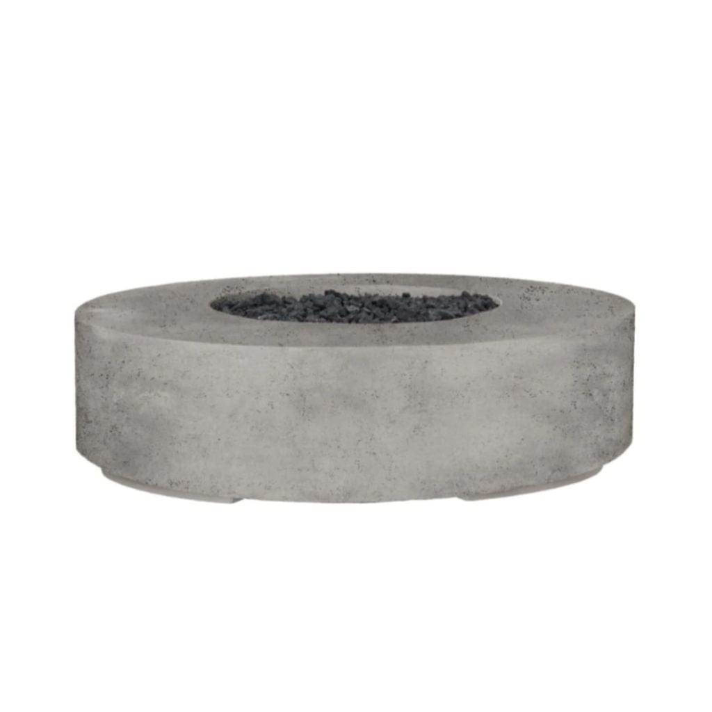 Prism Hardscapes 80" Natural Rotondo 80 Round Electronic Ignition Concrete Natural Gas Fire Pit Bowl
