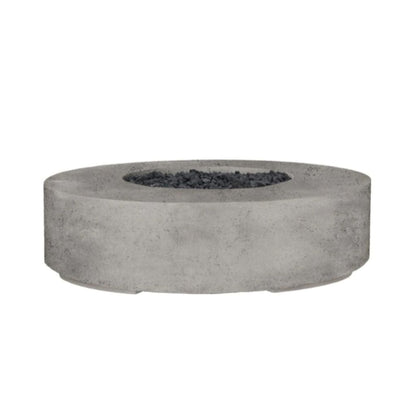 Prism Hardscapes 80" Natural Rotondo 80 Round Electronic Ignition Concrete Propane Fire Pit Bowl