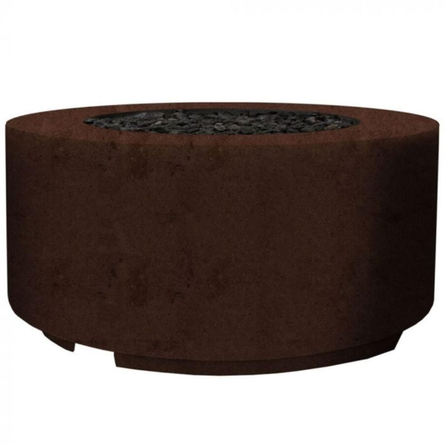 Prism Hardscapes Cilindro 36" Ultra White Round Glass Fiber Reinforced Cement Liquid Propane Fire Pit Bowl