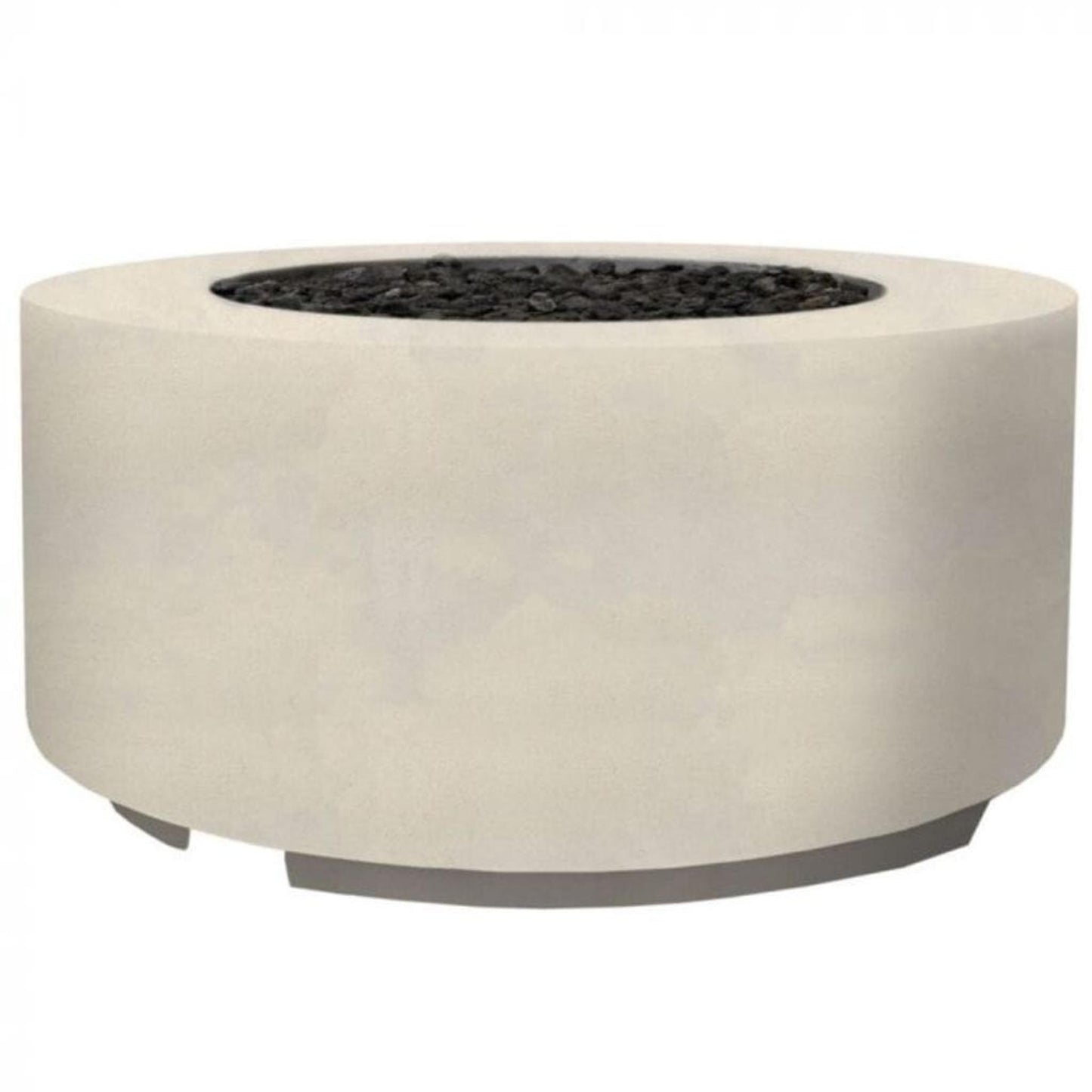 Prism Hardscapes Cilindro 36" Coastal Round Glass Fiber Reinforced Cement Natural Gas Fire Pit Bowl