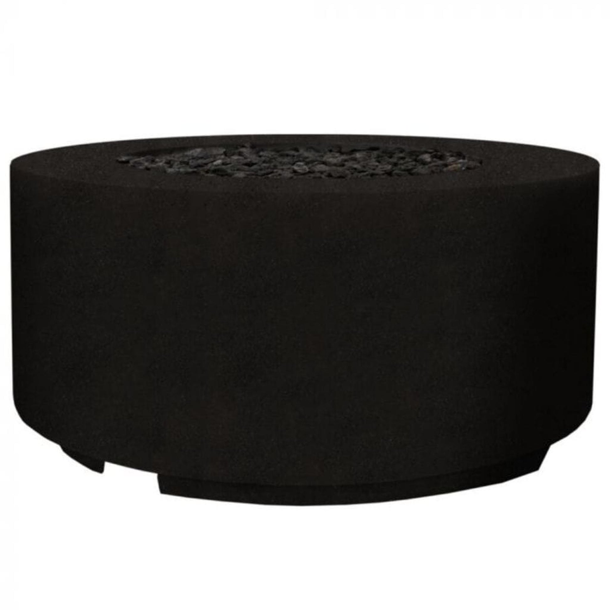 Prism Hardscapes Cilindro 36" Ebony Round Glass Fiber Reinforced Cement Natural Gas Fire Pit Bowl