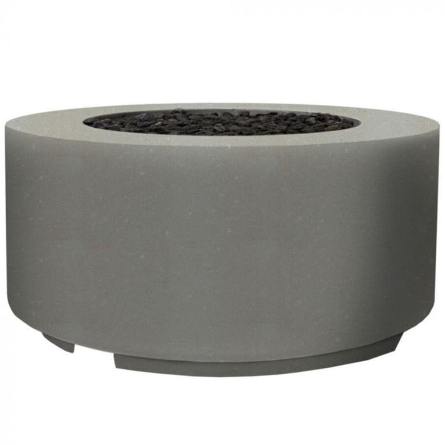 Prism Hardscapes Cilindro 36" Ultra White Round Glass Fiber Reinforced Cement Liquid Propane Fire Pit Bowl