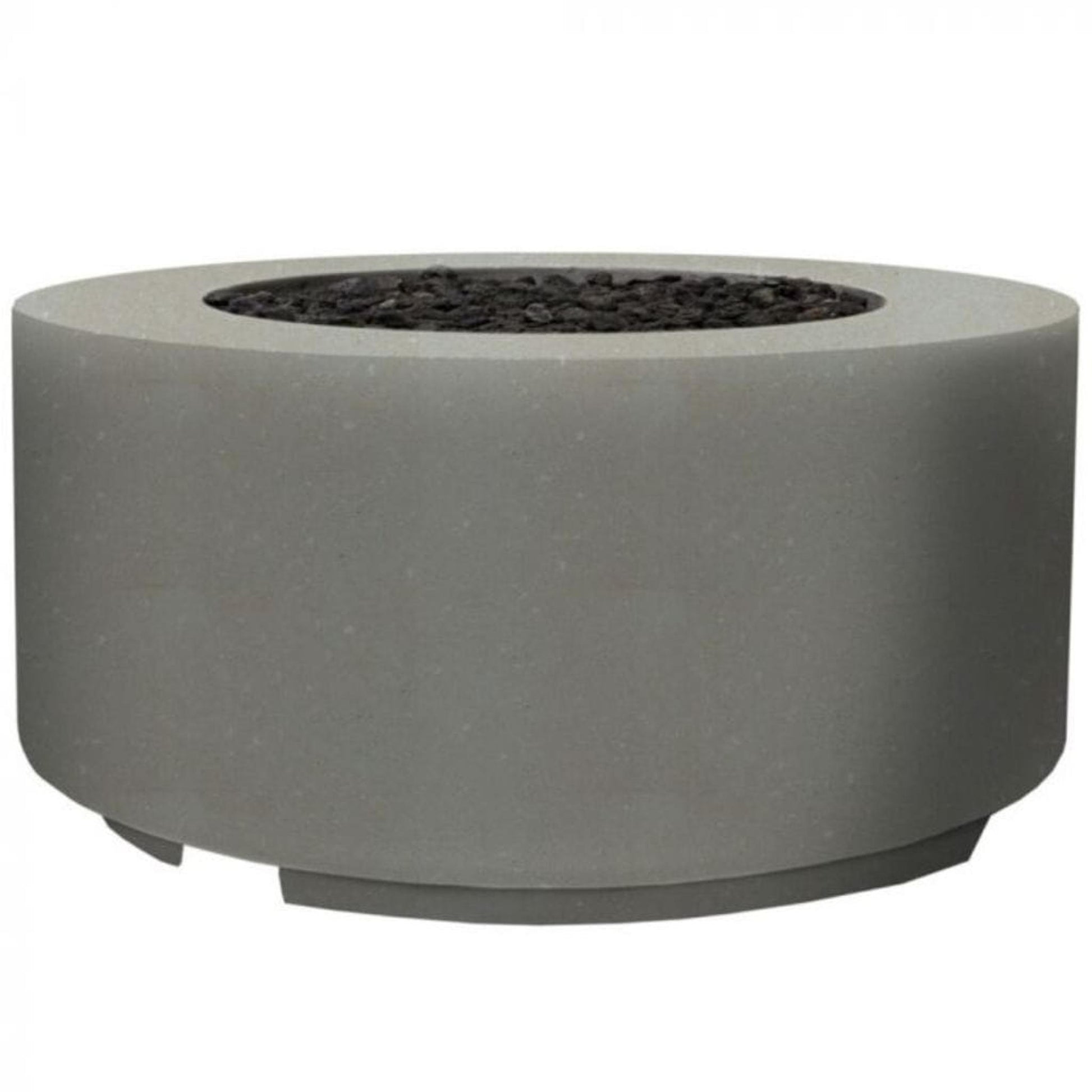 Prism Hardscapes Cilindro 36" Ultra White Round Glass Fiber Reinforced Cement Liquid Propane Fire Pit Bowl