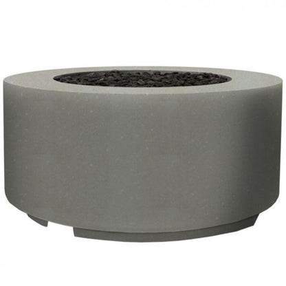 Prism Hardscapes Cilindro 36" Ultra White Round Glass Fiber Reinforced Cement Liquid Propane Fire Pit Bowl