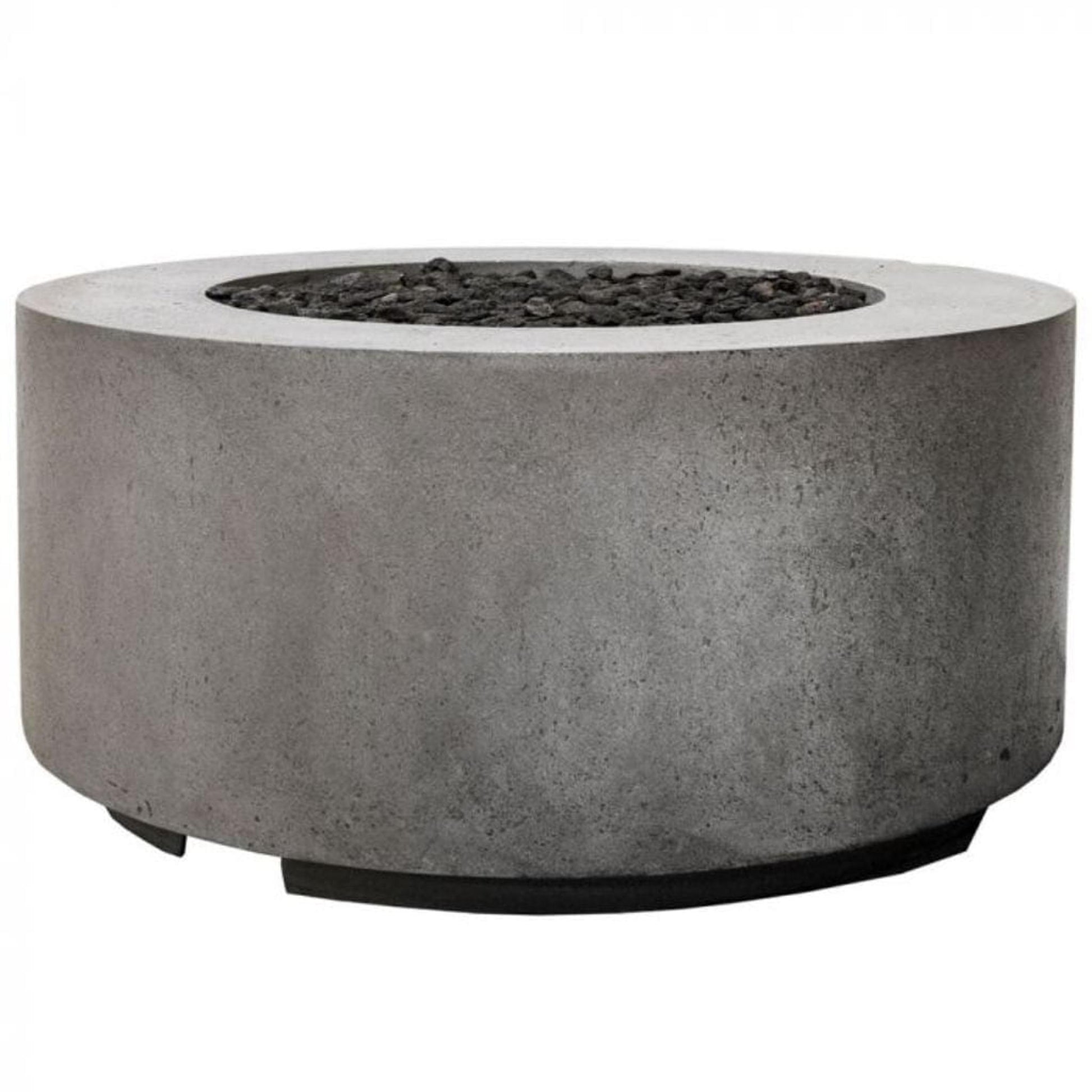 Prism Hardscapes Cilindro 36" Natural Round Glass Fiber Reinforced Cement Natural Gas Fire Pit Bowl