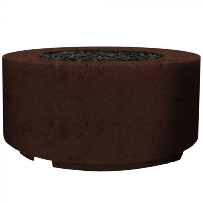 Prism Hardscapes Cilindro 36" Café Round Glass Fiber Reinforced Cement Natural Gas Fire Pit Bowl