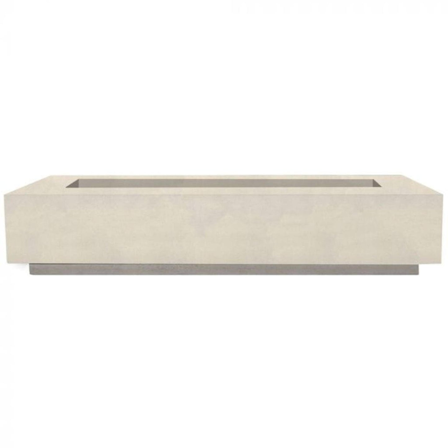 Prism Hardscapes Elevate 80" Coastal Rectangular Glass Fiber Reinforced Cement Natural Gas Fire Pit Table