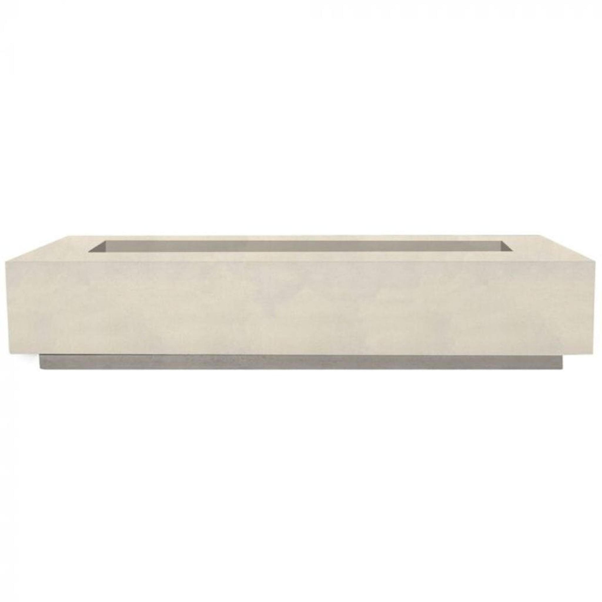 Prism Hardscapes Elevate 80" Coastal Rectangular Glass Fiber Reinforced Cement Natural Gas Fire Pit Table
