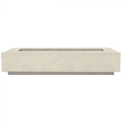 Prism Hardscapes Elevate 80" Coastal Rectangular Glass Fiber Reinforced Cement Natural Gas Fire Pit Table