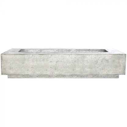 Prism Hardscapes Elevate 80" Natural Rectangular Glass Fiber Reinforced Cement Natural Gas Fire Pit Table