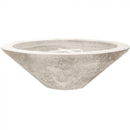 Prism Hardscapes Embarcadero 48" Natural Round Concrete Natural Gas Fire Pit Bowl