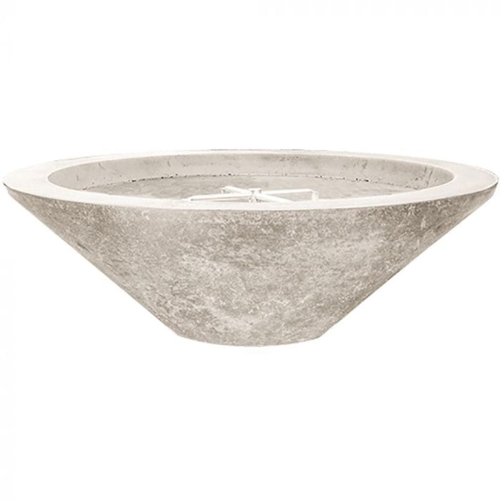 Prism Hardscapes Embarcadero 48" Natural Round Concrete Propane Gas Fire Pit Bowl