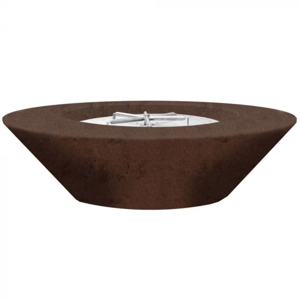 Prism Hardscapes Embarcadero 60 60" Cafe Round Concrete Natural Gas Fire Pit Bowl