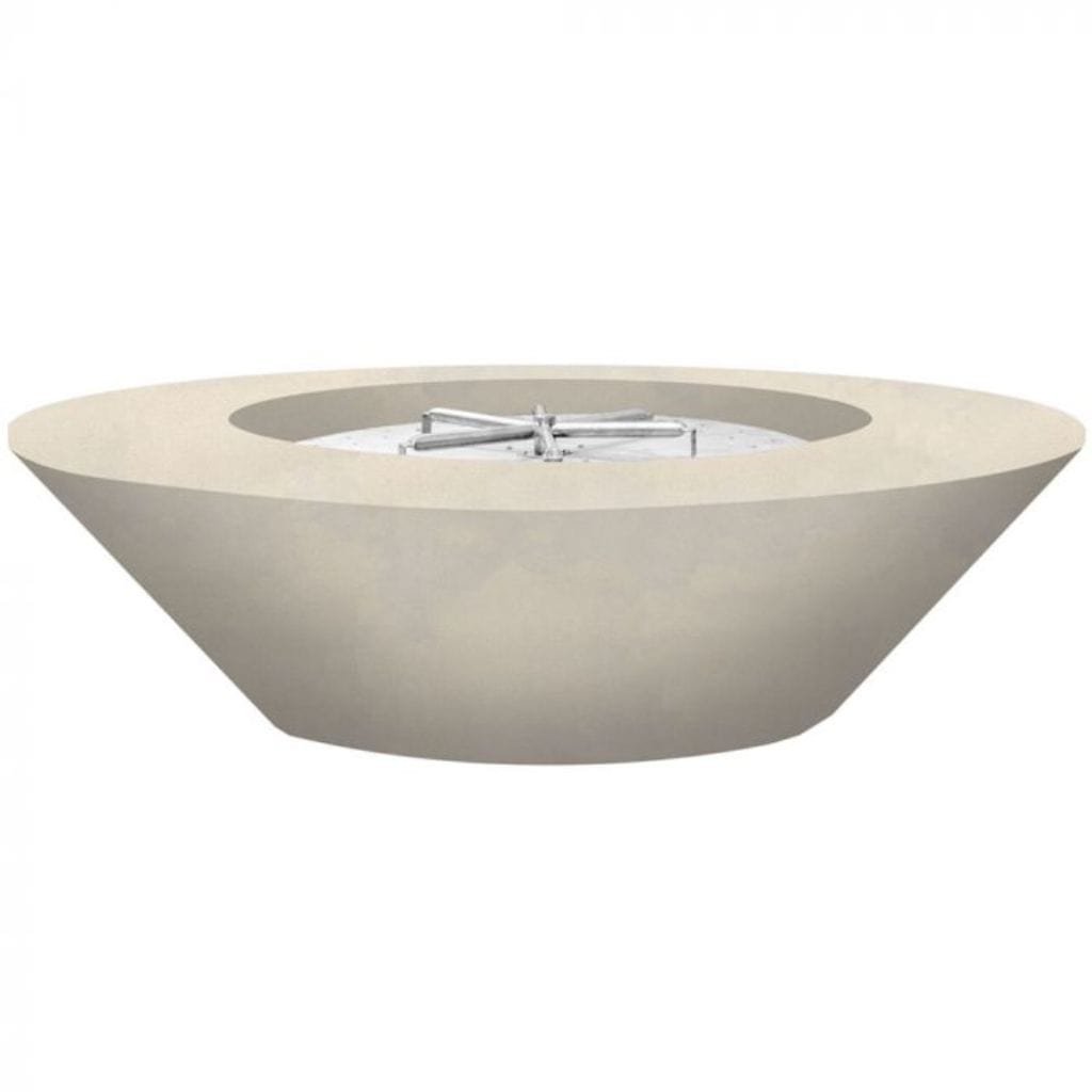 Prism Hardscapes Embarcadero 60 60" Coastal Round Concrete Natural Gas Fire Pit Bowl
