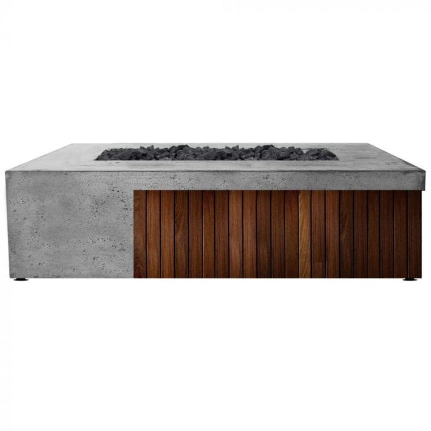 Prism Hardscapes Fairmont 72" Ebony Glass Fiber Reinforced Cement Natural Gas Fire Pit Table