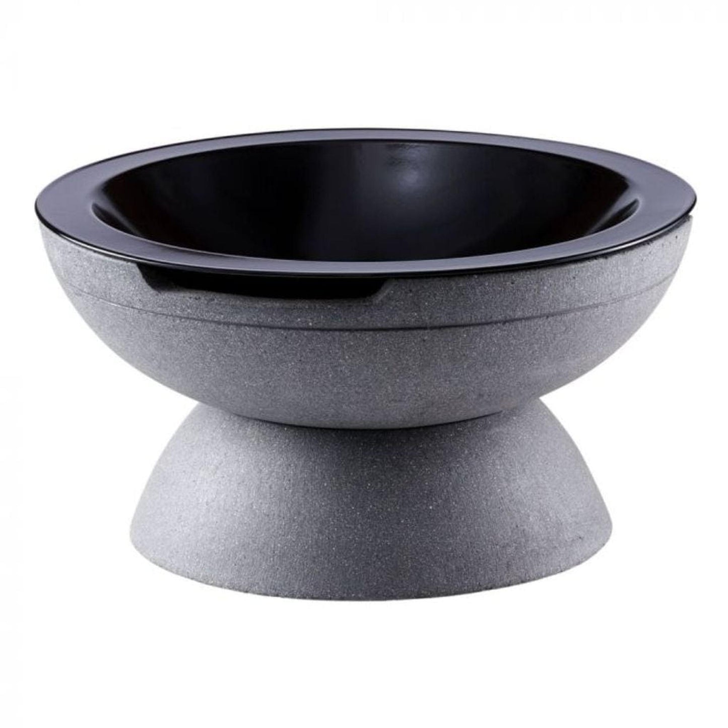 Prism Hardscapes Falo 21" Pebble Beach Round Glass Fiber Reinforced Cement Wood-Burning Fire Pit