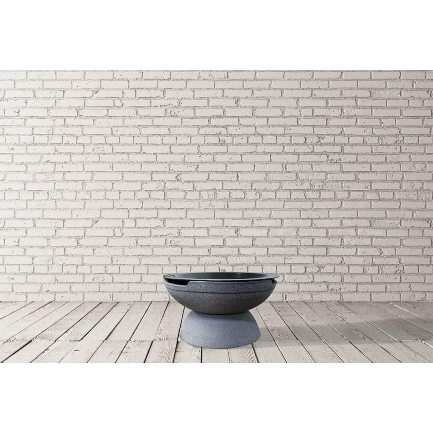 Prism Hardscapes Falo 21" Volcanic Ash Round Glass Fiber Reinforced Cement Wood-Burning Fire Pit