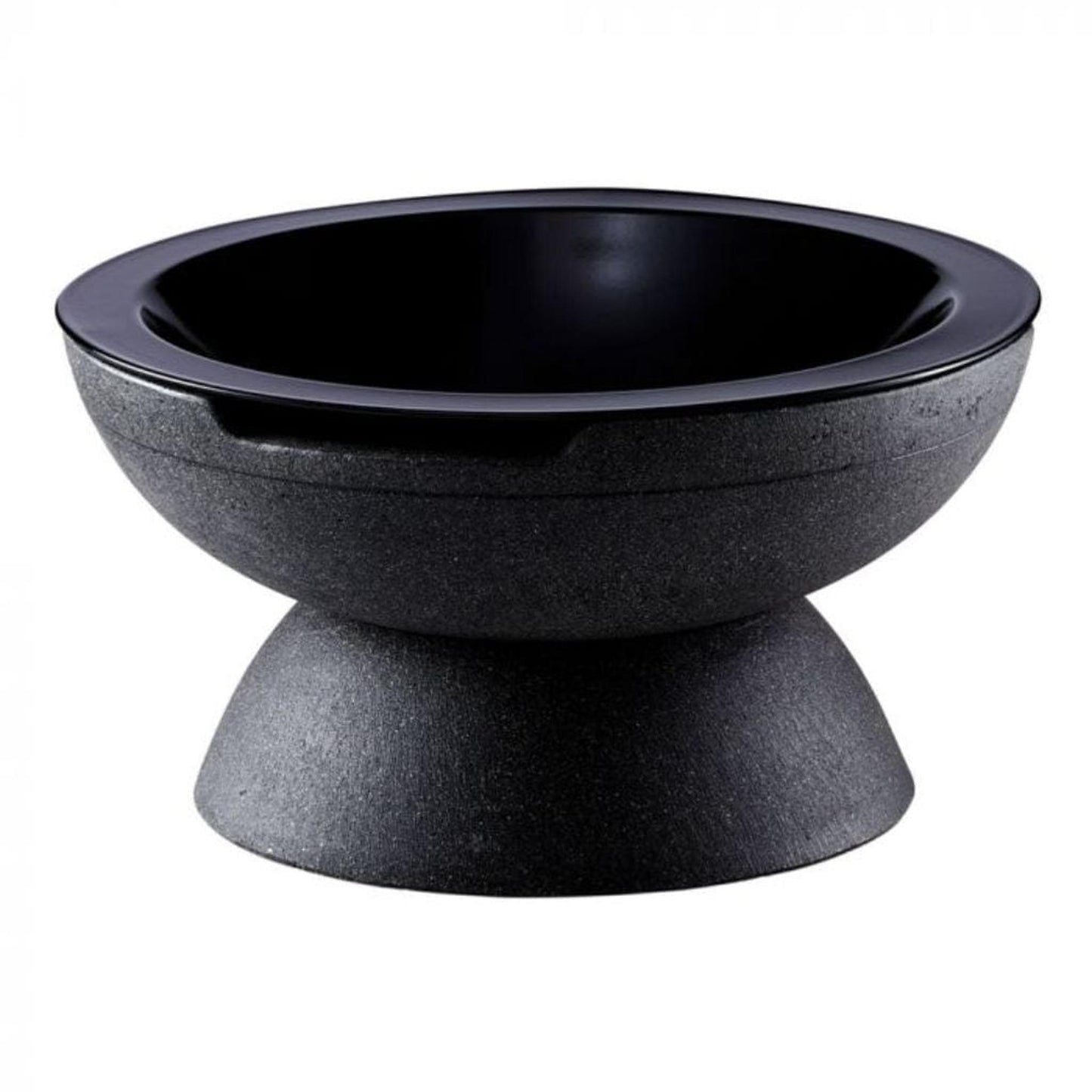Prism Hardscapes Falo 21" Volcanic Ash Round Glass Fiber Reinforced Cement Wood-Burning Fire Pit